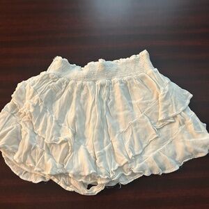 White Ruffled Skirt